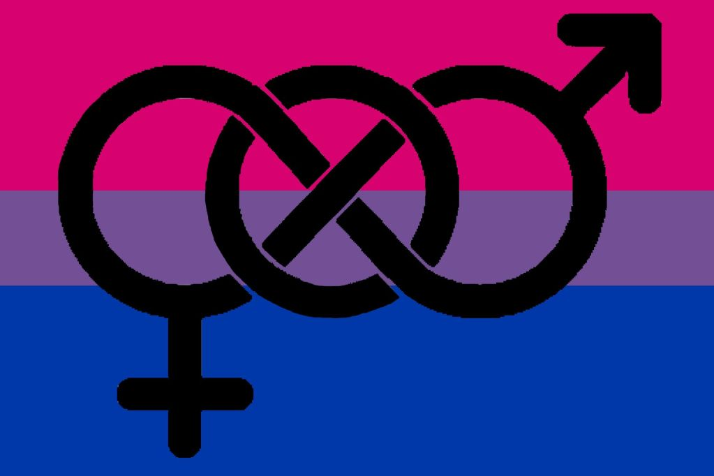 Drapeau et symbole de la bisexualité