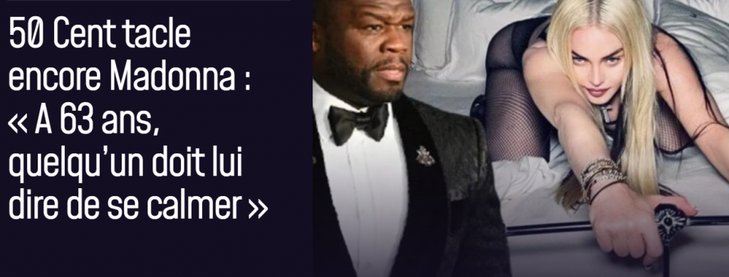 duel entre 50 Cent et Madonna