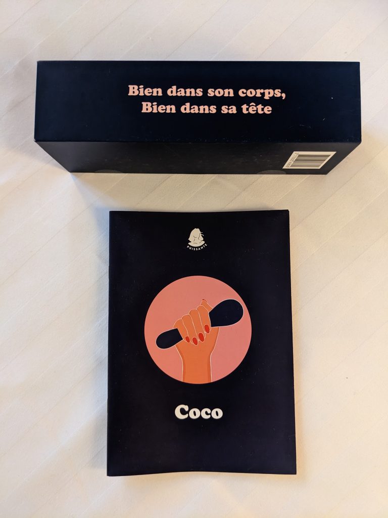 Boîte et notice du sextoy Coco