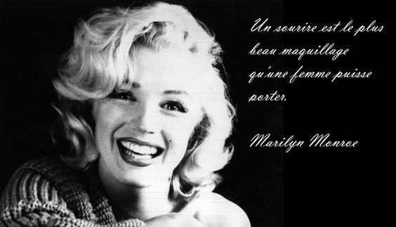 Citation de Marilyn Monroe sur la maquillage 