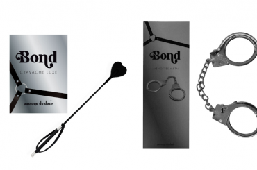 cravache et menottes de la marque Bond