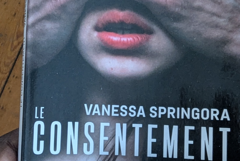 Le livre "le consentement" de Vanessa Springora