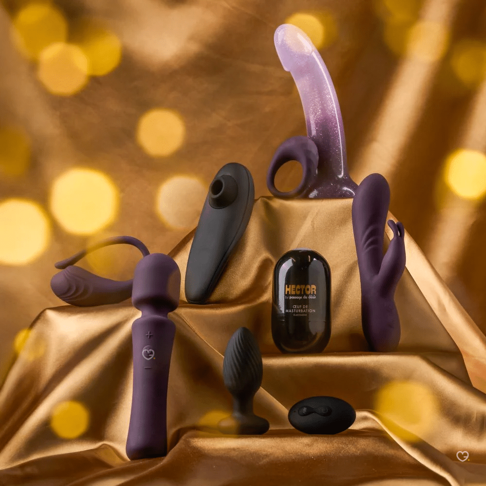 Sextoys et accessoires érotiques présents dans le Calendrier de l'Avent érotique de Passage du Désir