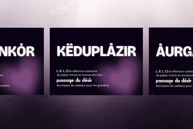 campagne publicitaire de Lelo et Passage du Désir